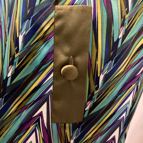 BNWOT CHRISTIANE CELLE CALYPSO Multi-Coloured Silk Dress, size S - Picture 4 of 7